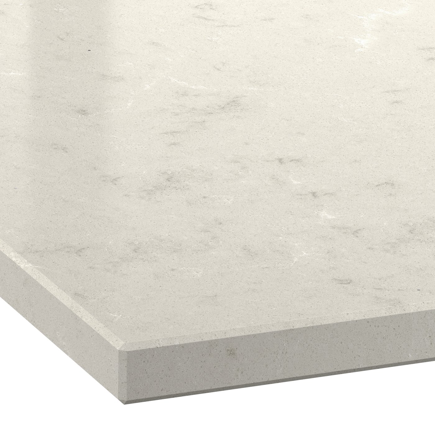 Image of 506-258-25 LOCKEBO White/grey live marble effect Glass Composite (3cm) starting at $80/LF
