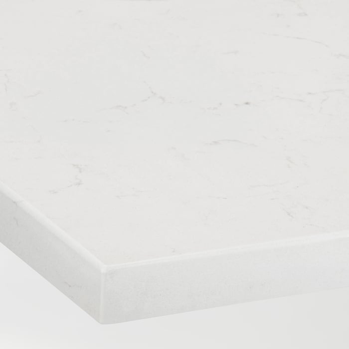 Image of 806-168-10 LOCKEBO White Marble Effect Glass Composite (3cm) starting at $95/LF