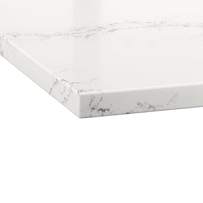 Image of 806-208-93 LOCKEBO White Live Marble Effect Glass Composite (3cm) starting at $100/LF